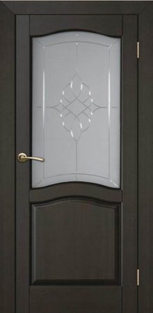 Входная дверь  - Межкомнатная дверь Массив сосны ОКА модель Лео ДО Венге