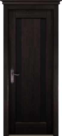 Входная дверь  - Межкомнатная дверь Массив сосны ОКА модель Милан ДЧ Венге