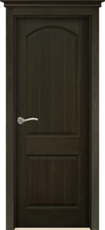 Входная дверь  - Межкомнатная дверь Массив сосны ОКА модель Осло ДГ Эйвори блэк