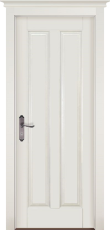 Входная дверь  - Межкомнатная дверь Массив сосны ОКА модель Сорренто ДГ Эмаль белая