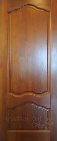 Входная дверь  - Межкомнатная дверь Массив сосны Поставы модель 1 ДГ 10% орех