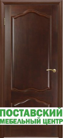 Входная дверь  - Межкомнатная дверь Массив сосны Поставы модель 1 ДГ 15% орех
