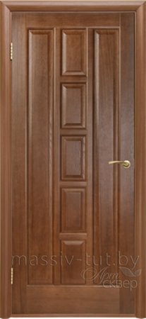 Входная дверь  - Межкомнатная дверь Массив сосны Поставы модель 11-4 ДГ коньяк