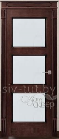 Входная дверь  - Межкомнатная дверь Массив сосны Поставы модель 117/3 ДО венге 