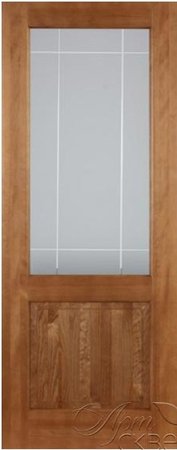 Входная дверь  - Межкомнатная дверь Массив сосны Поставы модель 13 ДО 10% орех 
