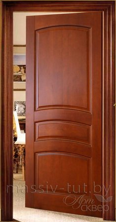 Входная дверь  - Межкомнатная дверь Массив сосны Поставы модель 16 ДГ коньяк