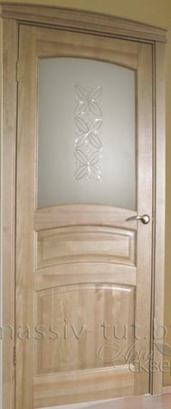 Входная дверь  - Межкомнатная дверь Массив сосны Поставы модель 16 ДО лак