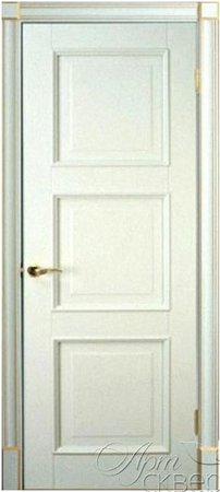 Входная дверь  - Межкомнатная дверь Массив сосны Поставы модель 17 ДГ белый воск
