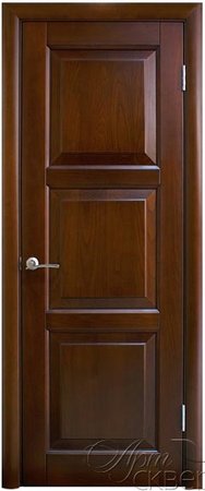 Входная дверь  - Межкомнатная дверь Массив сосны Поставы модель 17 ДГ коньяк