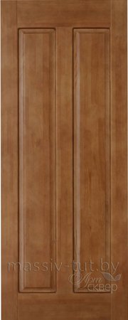 Входная дверь  - Межкомнатная дверь Массив сосны Поставы модель 2 ДГ 10% орех