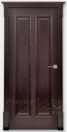 Входная дверь  - Межкомнатная дверь Массив сосны Поставы модель 2 ДГ мак
