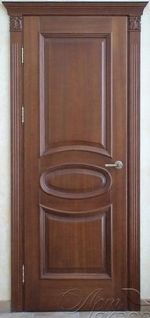 Входная дверь  - Межкомнатная дверь Массив сосны Поставы модель 26 ДГ коньяк