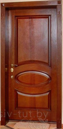 Входная дверь  - Межкомнатная дверь Массив сосны Поставы модель 26 ДГ мак