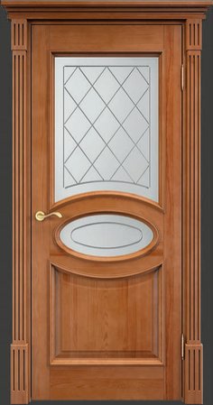 Входная дверь  - Межкомнатная дверь Массив сосны Поставы модель 26 ДО 10% орех