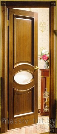 Входная дверь  - Межкомнатная дверь Массив сосны Поставы модель 26 ДО дуб мореный