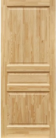 Входная дверь  - Межкомнатная дверь Массив сосны Поставы модель 5 ДГ неокрашеная