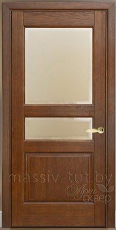 Входная дверь  - Межкомнатная дверь Массив сосны Поставы модель 5 ДО коньяк