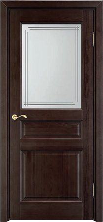 Входная дверь  - Межкомнатная дверь Массив сосны Поставы модель 5 ДО венге