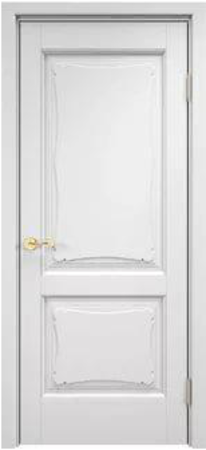 Входная дверь  - Межкомнатная дверь Массив сосны Поставы модель 6/2 ДГ белый воск