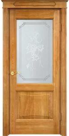 Входная дверь  - Межкомнатная дверь Массив сосны Поставы модель 6/2 ДО 7% орех