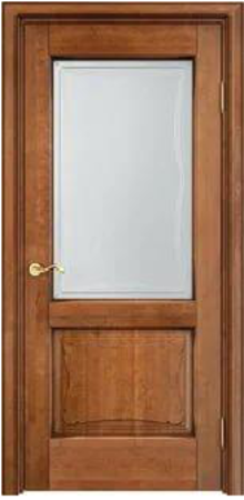 Входная дверь  - Межкомнатная дверь Массив сосны Поставы модель 6/2 ДО коньяк