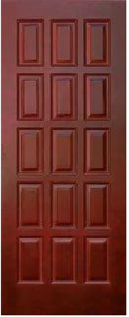 Входная дверь  - Межкомнатная дверь Массив сосны Поставы модель 6 ДГ мак