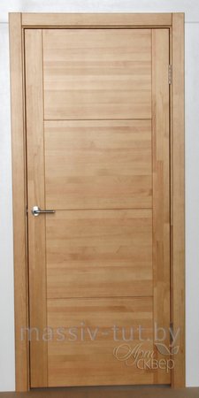Входная дверь  - Межкомнатная дверь Массив сосны Поставы модель 77 ДГ 7% орех 