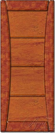 Входная дверь  - Межкомнатная дверь Массив сосны Поставы модель 88 ДГ мак