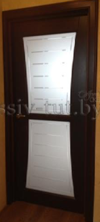 Входная дверь  - Межкомнатная дверь Массив сосны Поставы модель 88 ДО венге