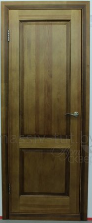 Входная дверь  - Межкомнатная дверь Массив сосны Поставы модель 117/2 ДГ дуб мореный