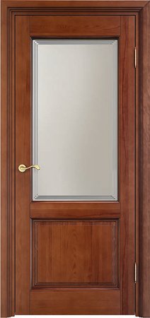 Входная дверь  - Межкомнатная дверь Массив сосны Поставы модель 117/2 ДО коньяк и патина