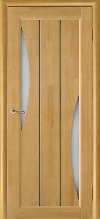 Входная дверь  - Межкомнатная дверь Массив сосны Виларио модель Вега-4 ЧО Светлый Орех